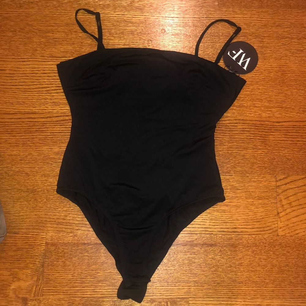 Black tank top bodysuit